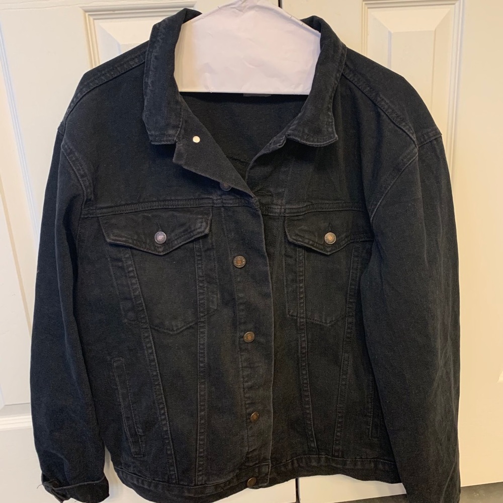 Black jean jacket